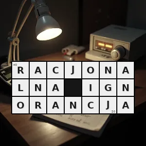 Hasło krzyżówkowe ignorowanie pewnych spraw lub działań wówczas gdy koszt uzyskania informacji istotnej dla podjęcia decyzji jest wyższy niż oczekiwana wartość korzyści przez co nieracjonalne jest jego poniesienie - racjonalna ignorancja – rozwiązanie, synonimy, podpowiedzi i definicje krzyżówkowe